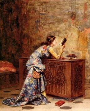 captivé académique Adolphe Alexandre Lesrel Peinture à l'huile